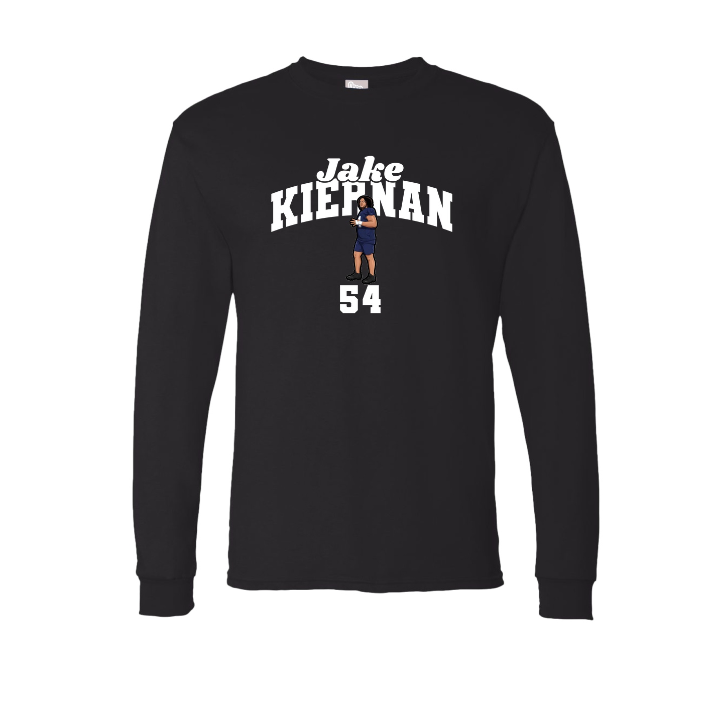 Long Sleeve Tee — Signature Arch in Black