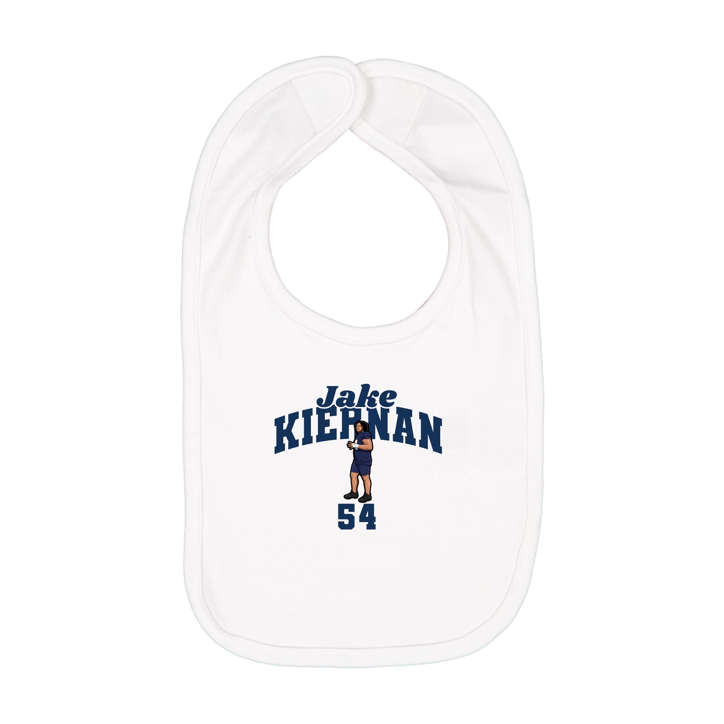 Infant Bib — Signature Arch in White