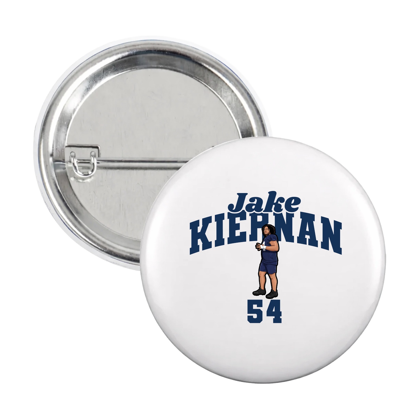 Game Day Button — Signature Arch in White