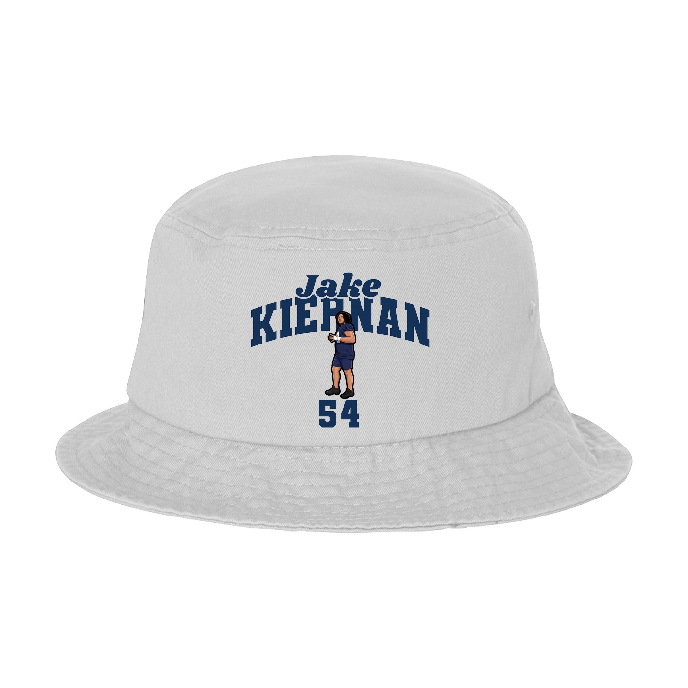 Bucket Cap — Signature Arch in White