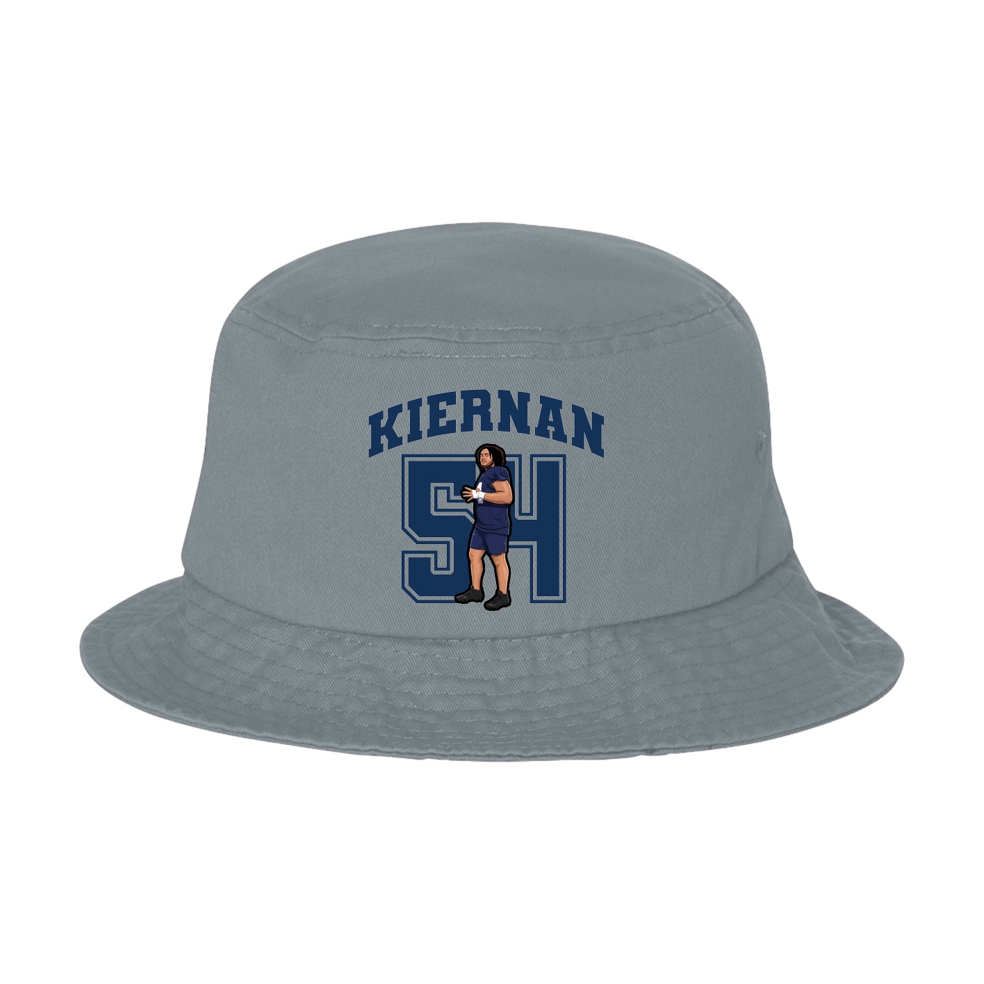 Bucket Cap — Number in Grey