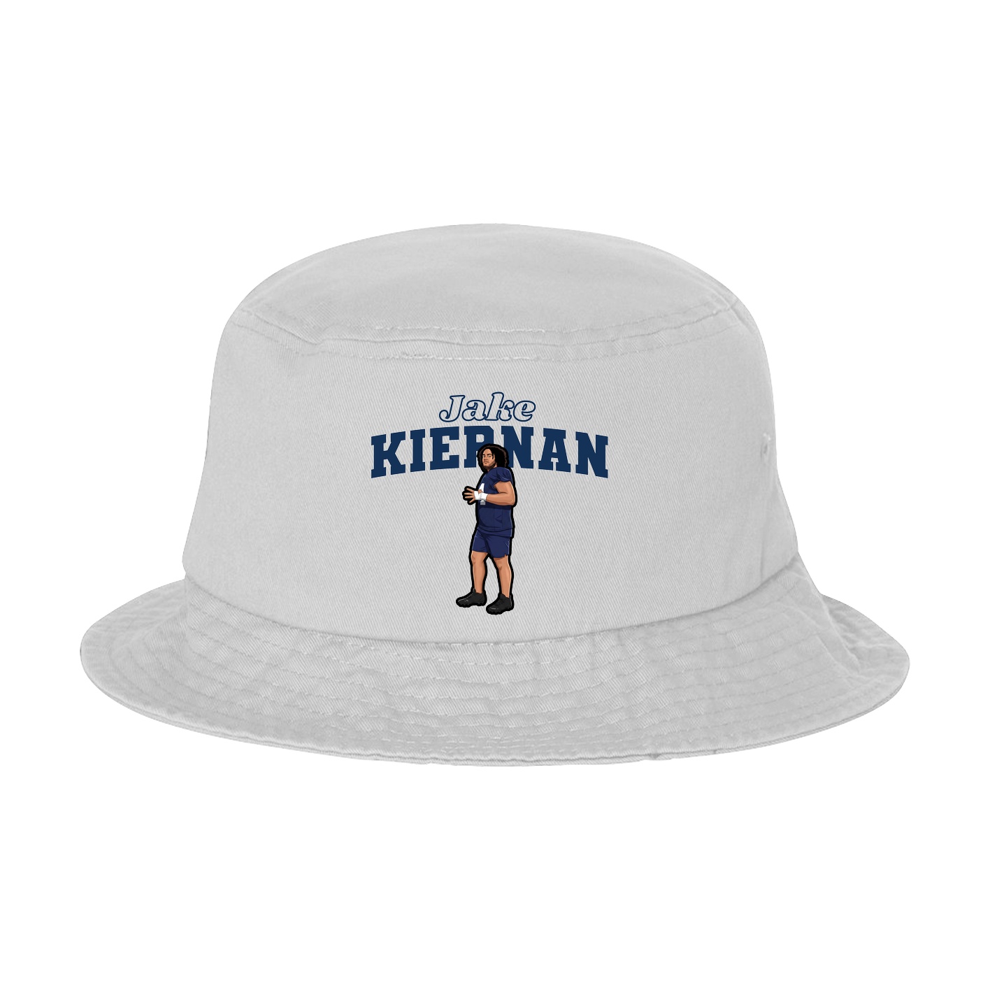 Bucket Cap — Name Arch in White