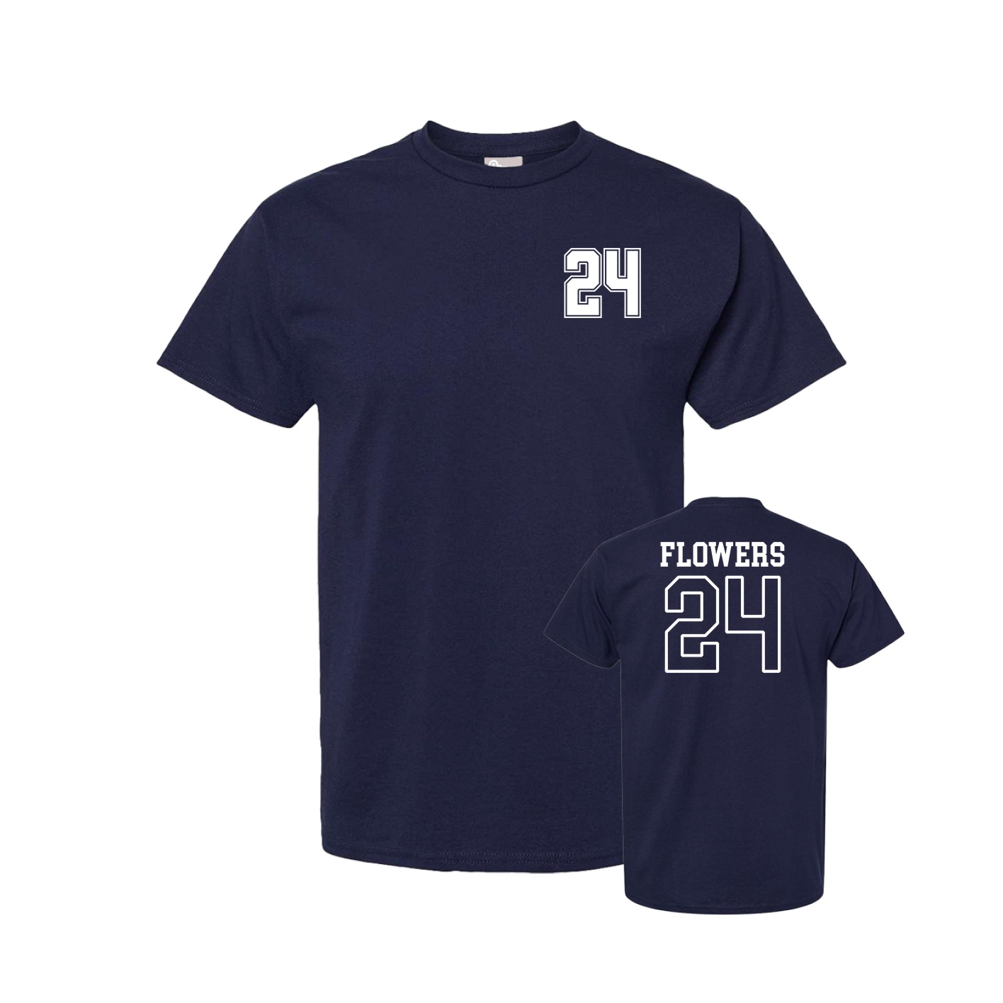 Youth Tee — Chest Back in Navy