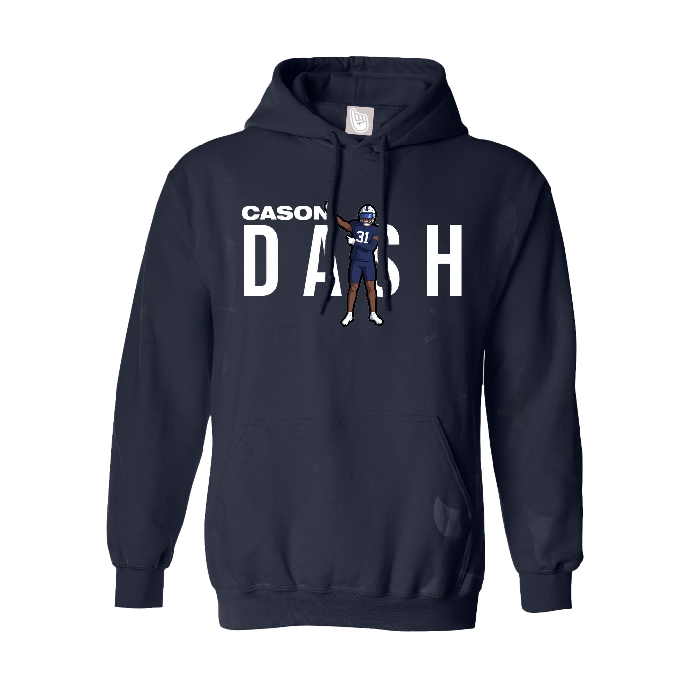 Hoodie — Player Name in Navy