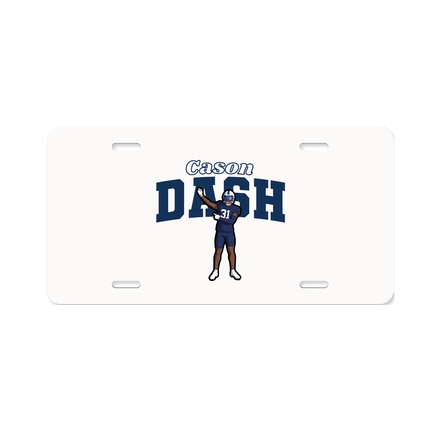 License Plate — Name Arch in Classic