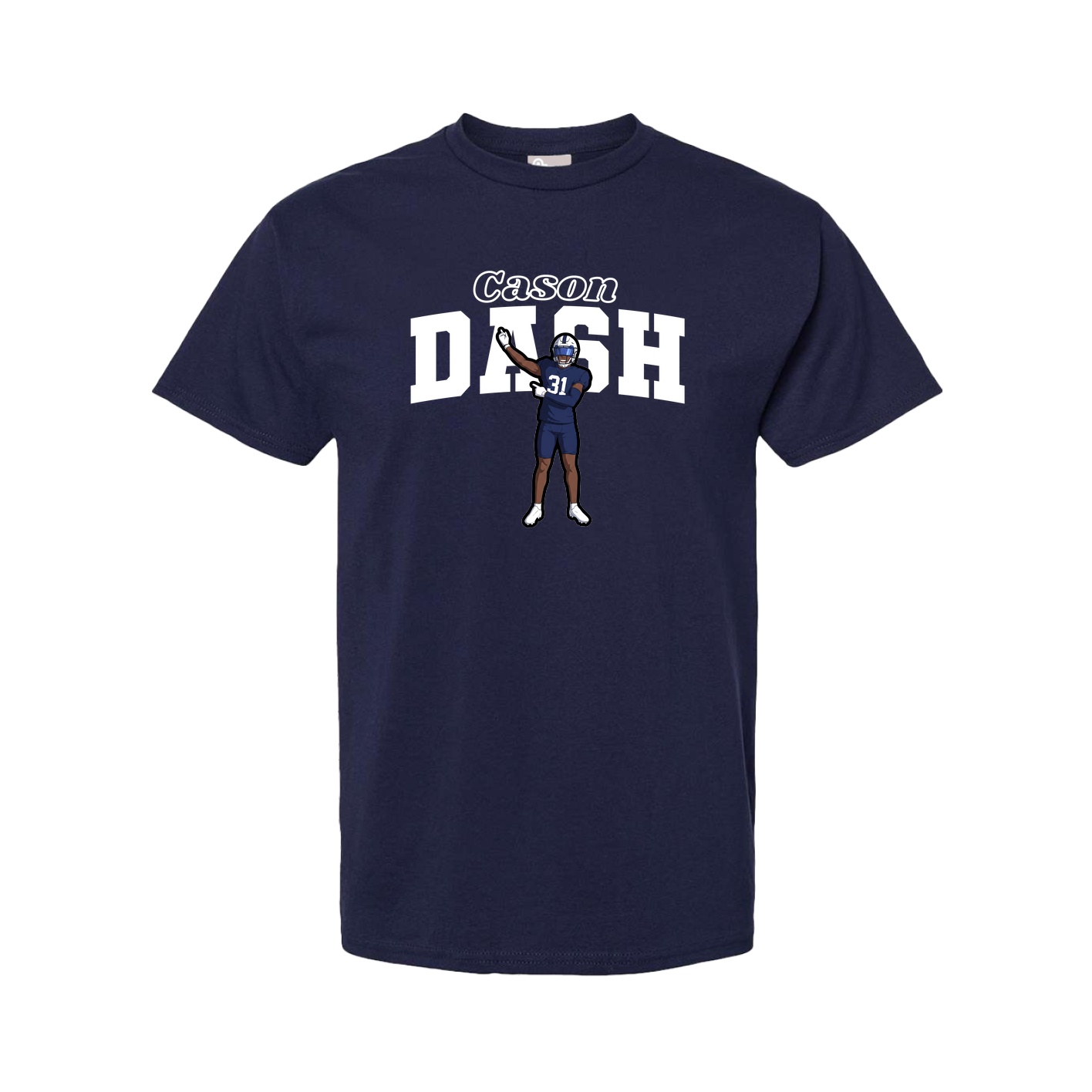 Youth Tee — Name Arch in Navy