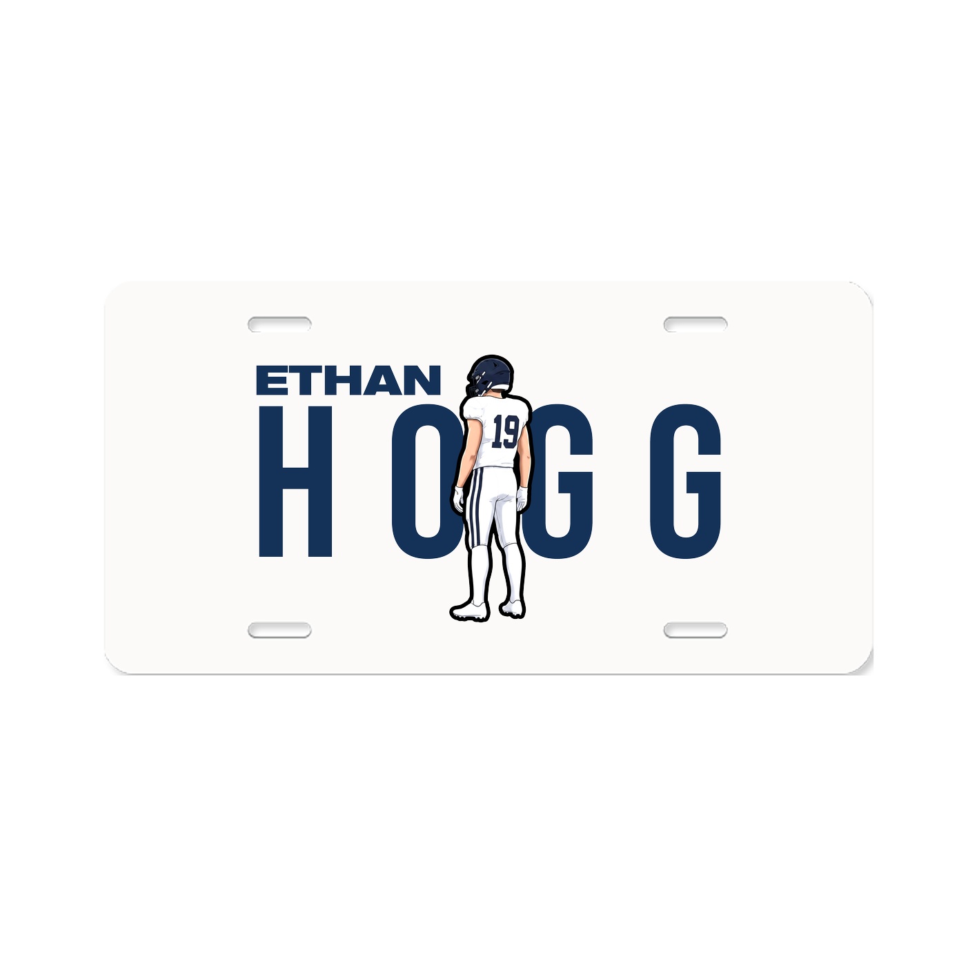 License Plate — Player Name in Classic