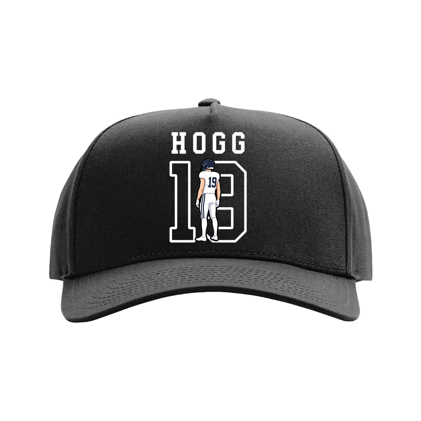 Full Fabric Five-Panel Champ Cap — Shirsey in Black