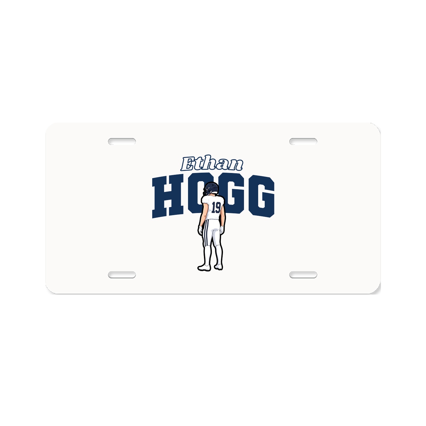 License Plate — Name Arch in Classic