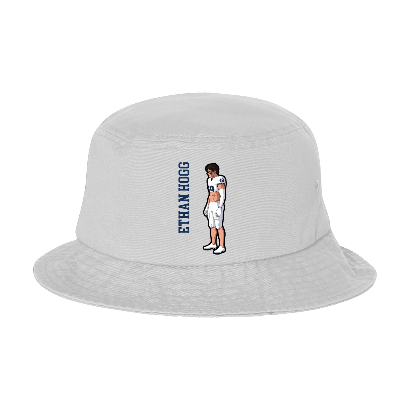 Bucket Cap — Name Vertical in White