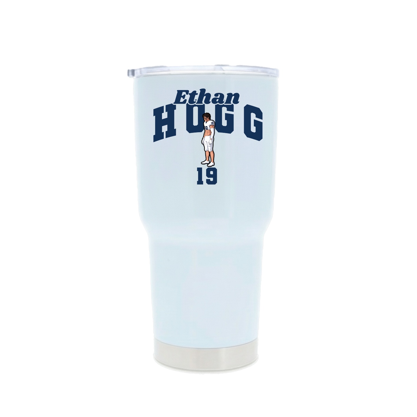 30oz Stainless Steel Tumbler — Signature Arch in White