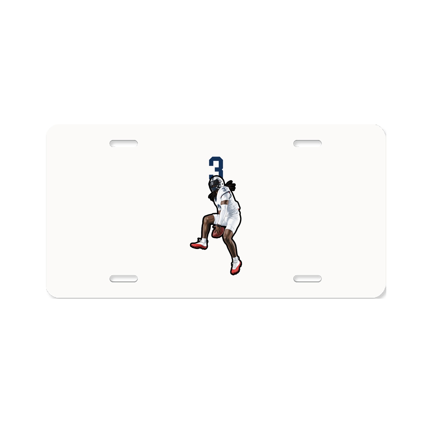 License Plate — Number Top in Classic