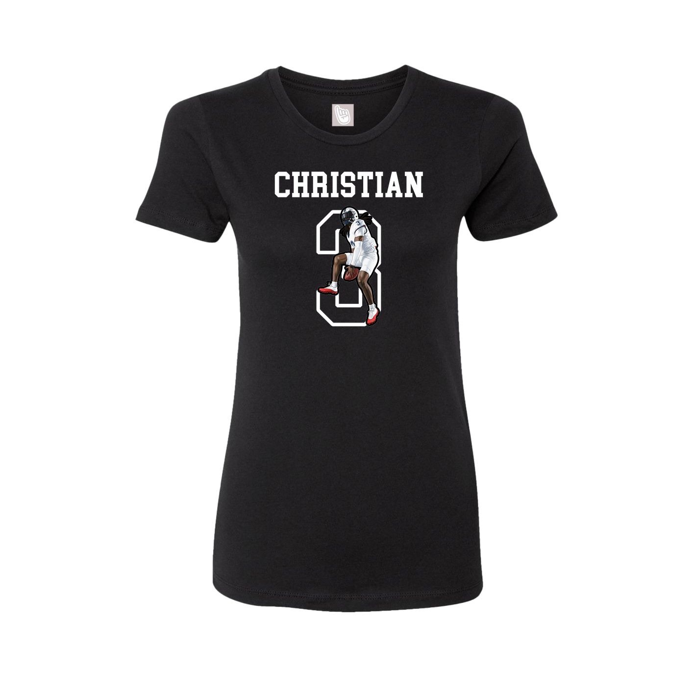 Fitted Women's Tee — Shirsey in Black