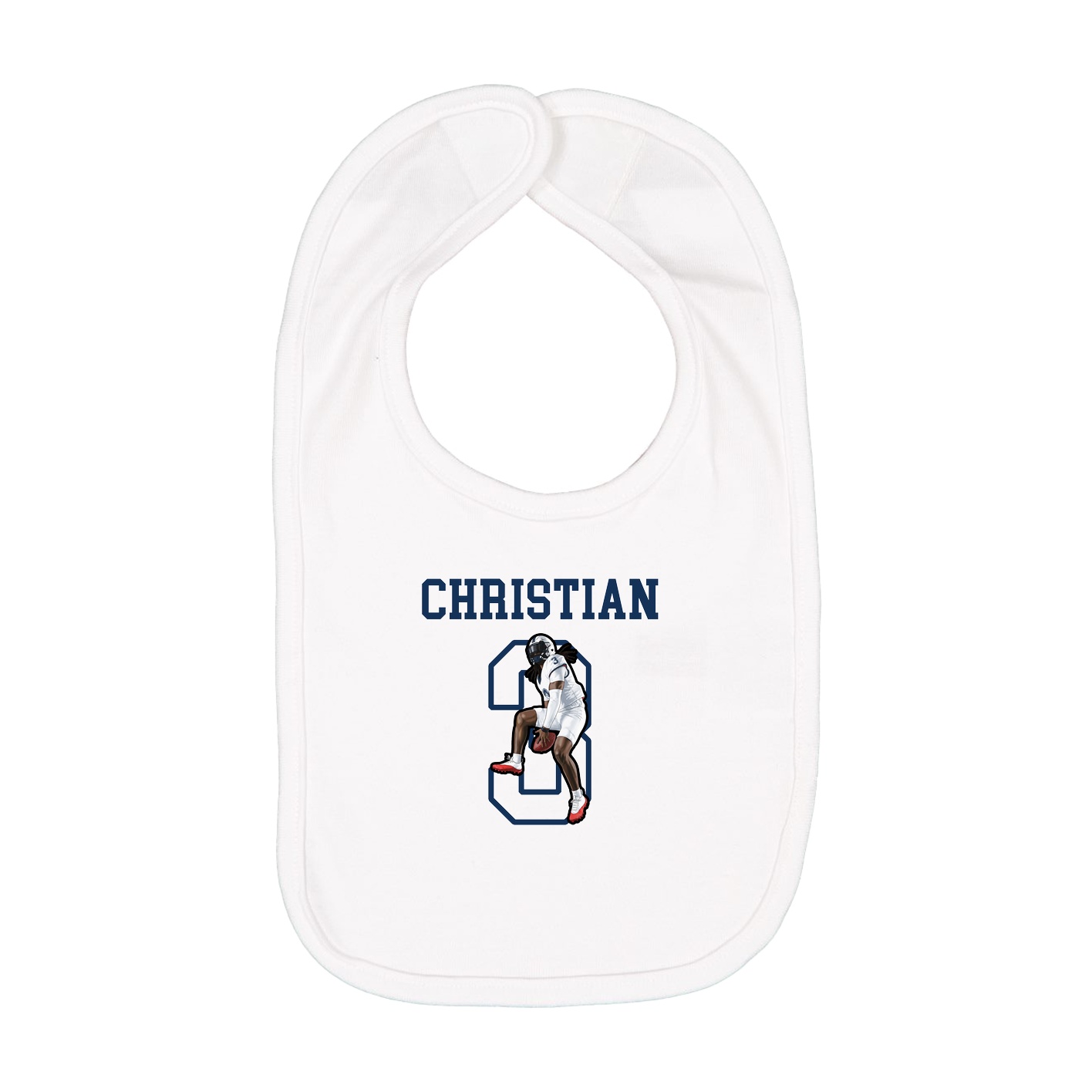 Infant Bib — Shirsey in White