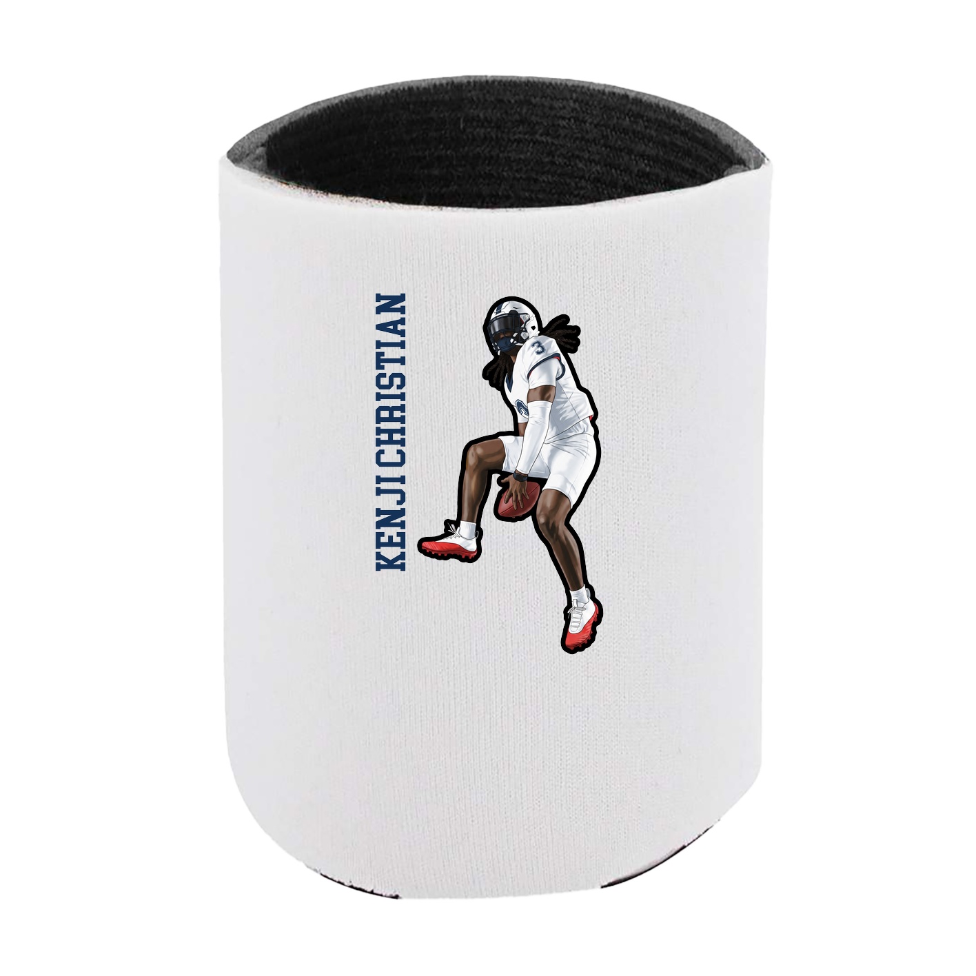 Can Holder — Name Vertical in White