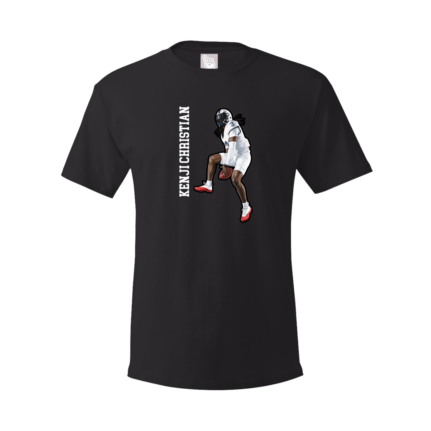 Tee — Name Vertical in Black