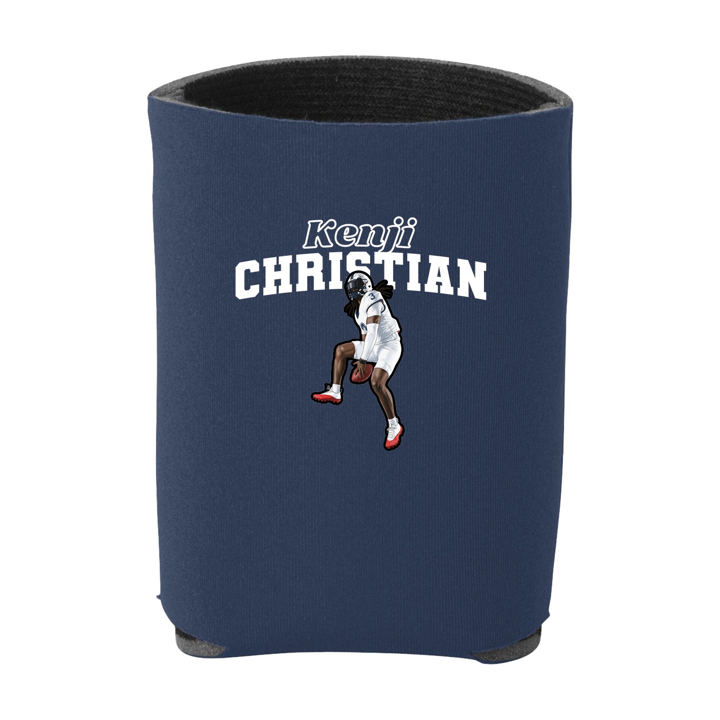 Can Holder — Name Arch in Navy