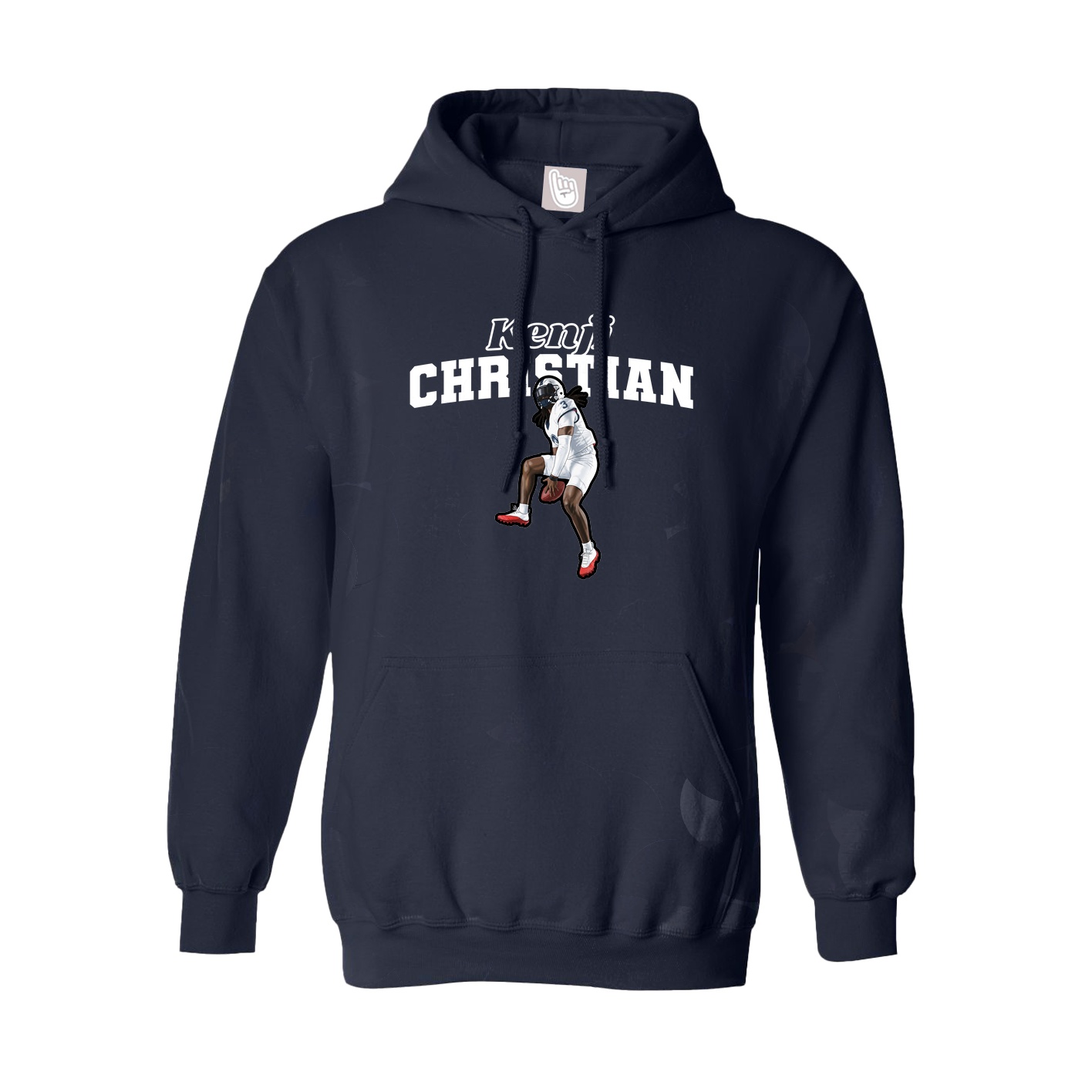 Hoodie — Name Arch in Navy