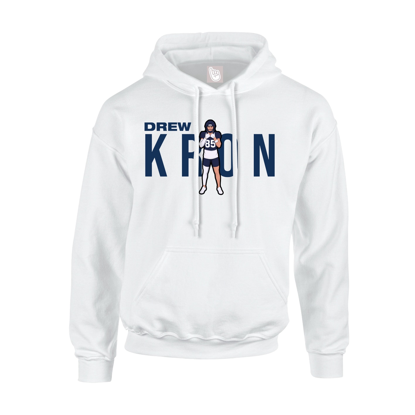 Hoodie — Player Name in White