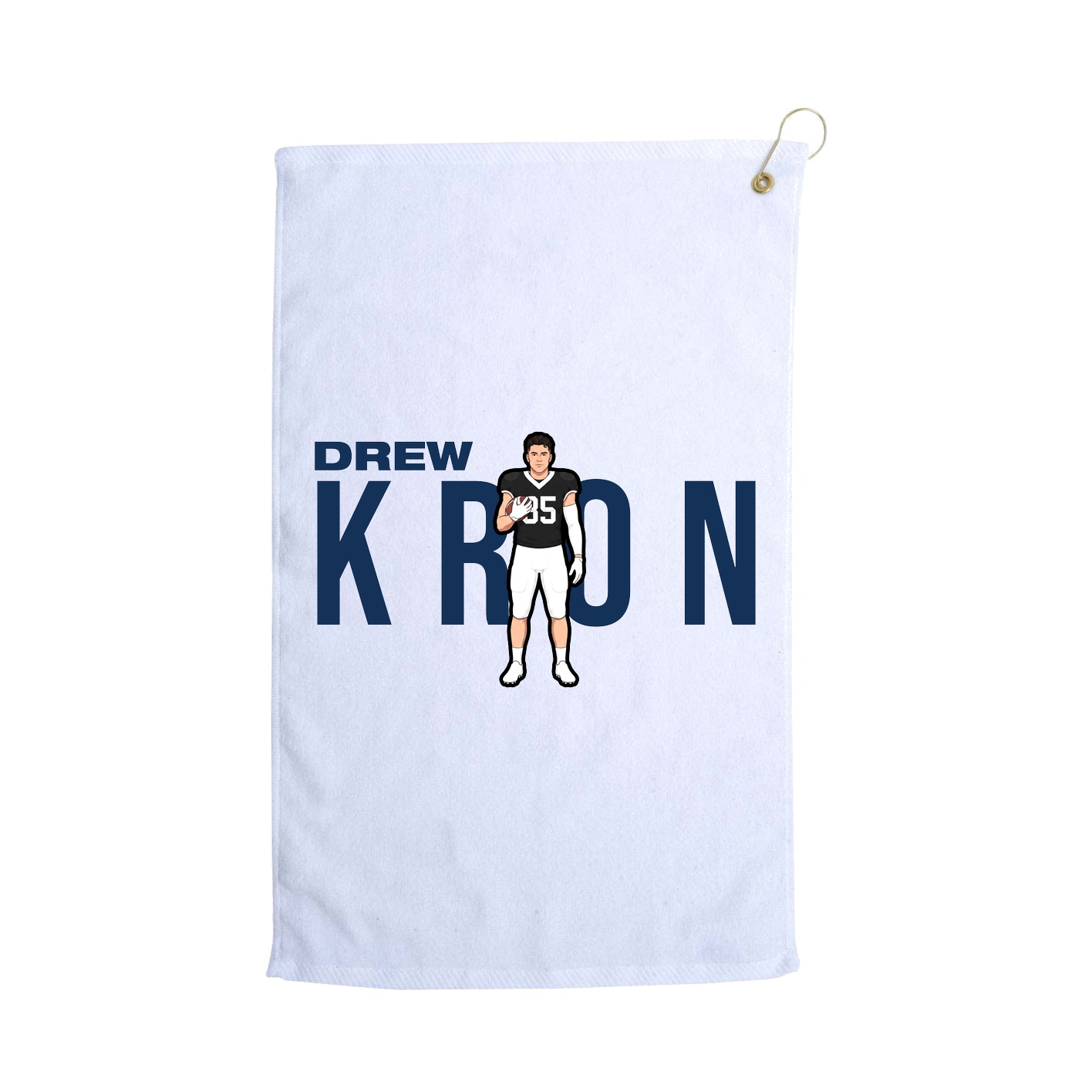 Golf Towel — Player Name in White