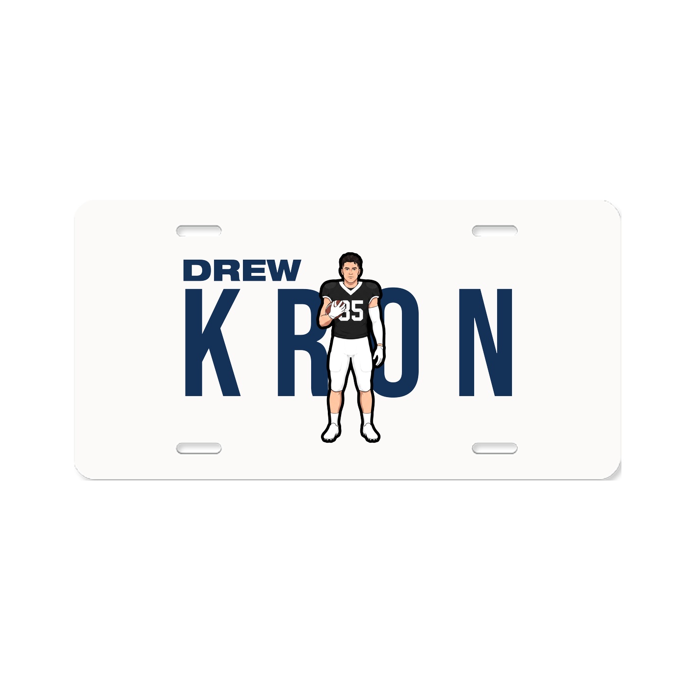 License Plate — Player Name in Classic