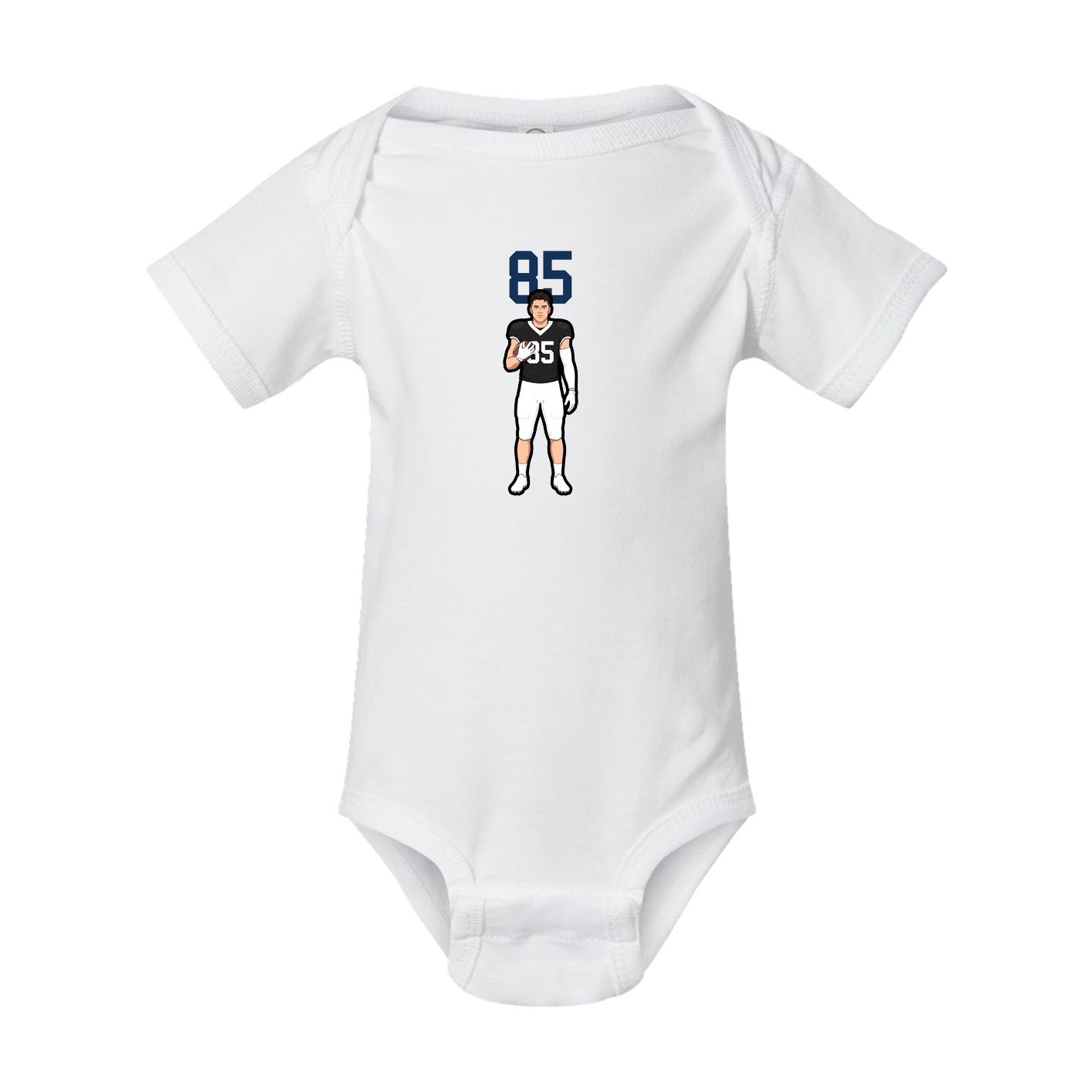 Baby Onesie — Number Top in White