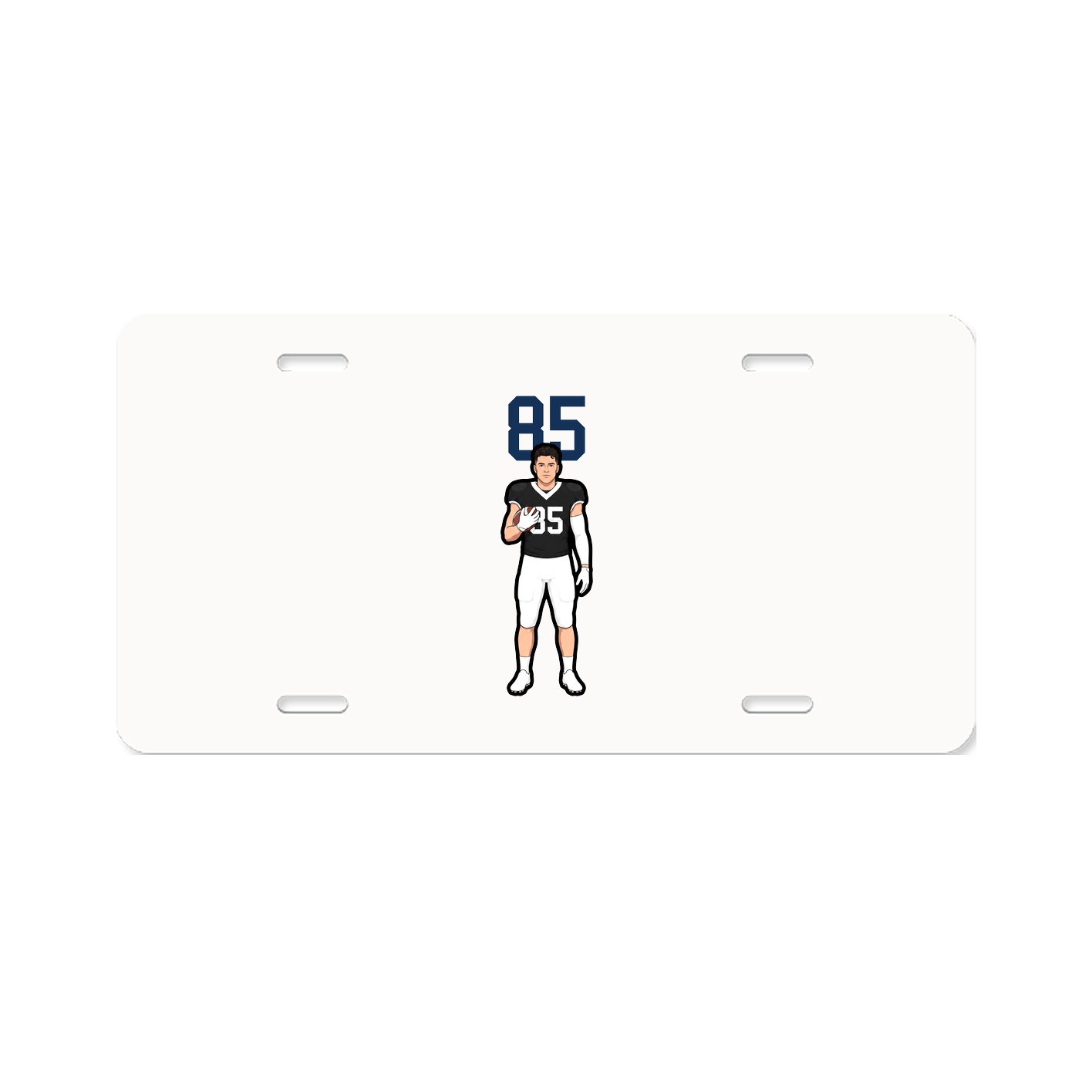 License Plate — Number Top in Classic