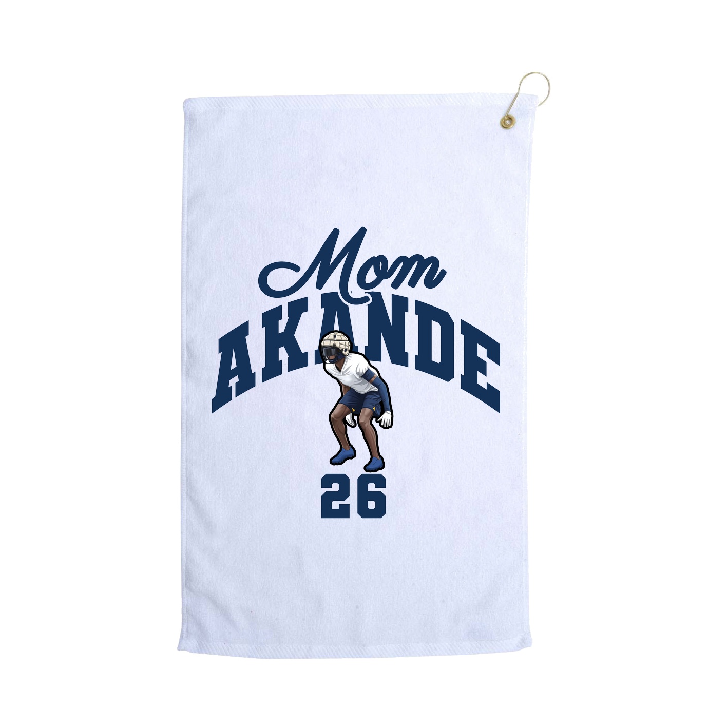 Golf Towel — Mothers Day Arch in White