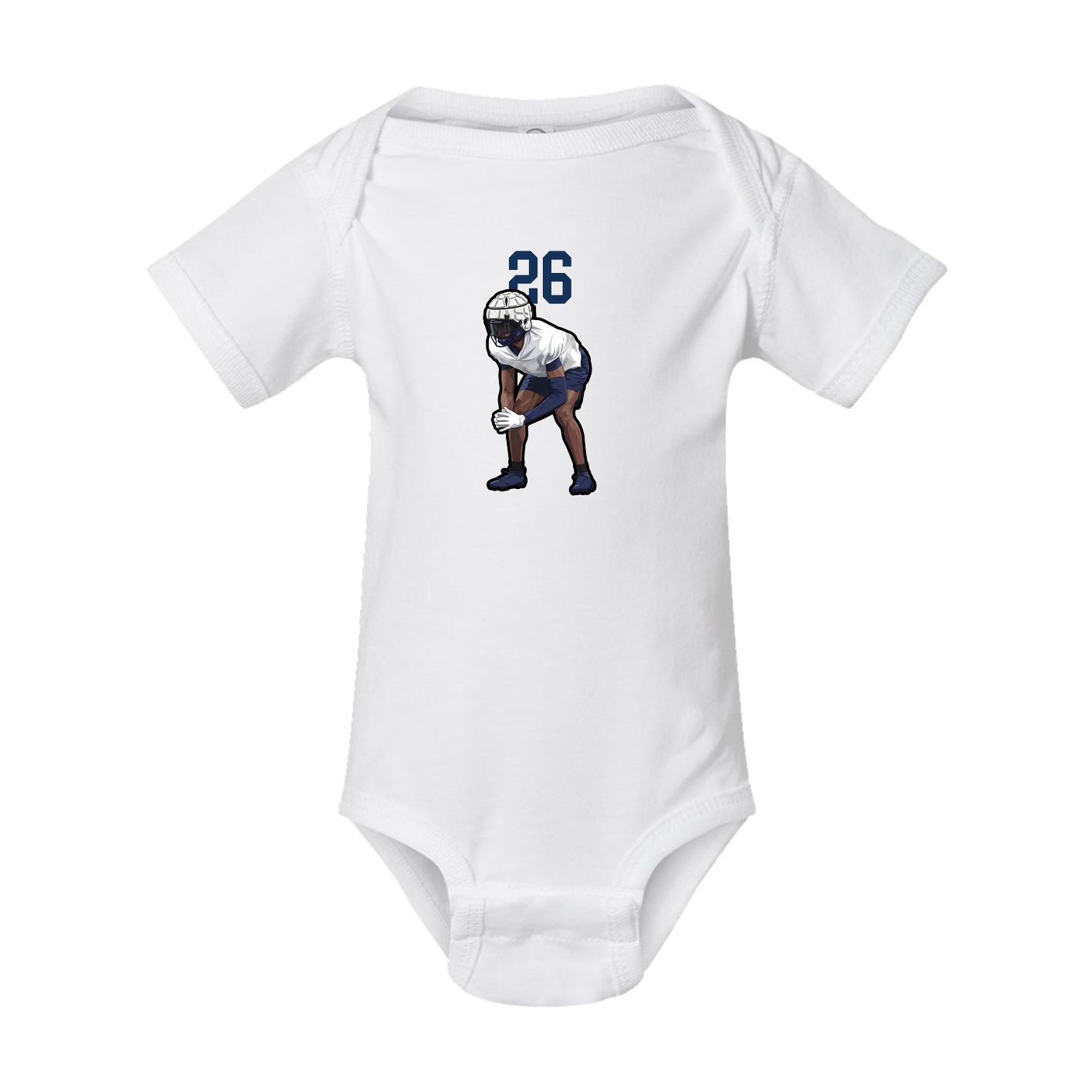 Baby Onesie — Number Top in White