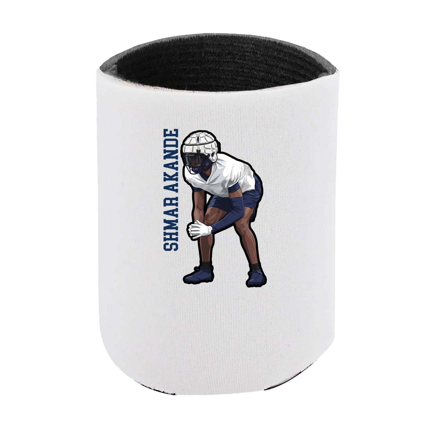 Can Holder — Name Vertical in White