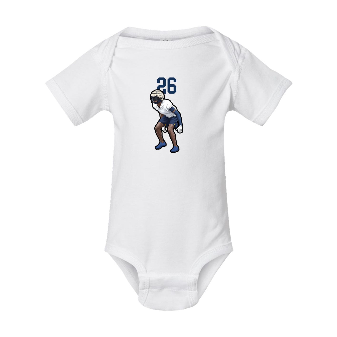 Baby Onesie — Number Top in White