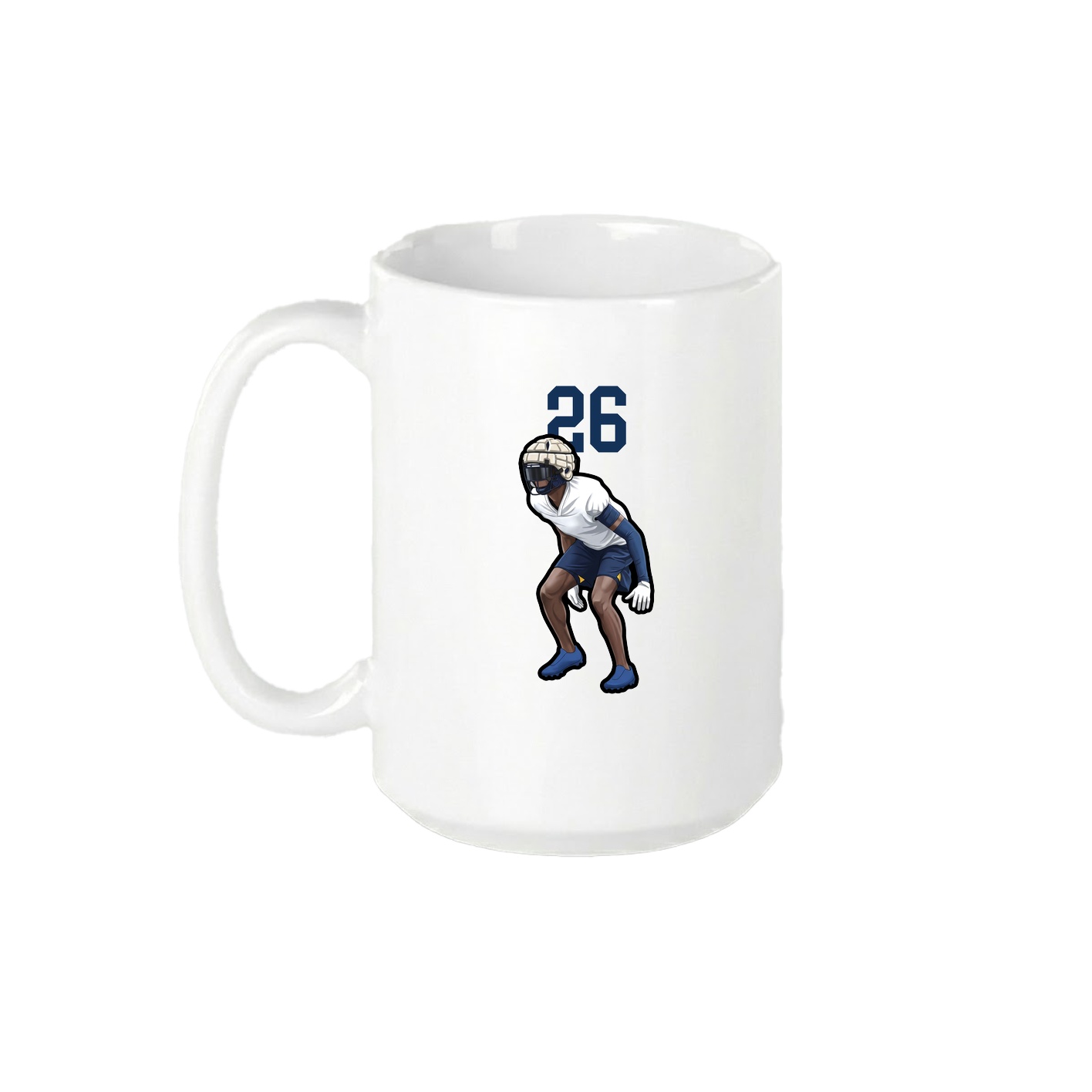15oz Coffee Mug — Number Top in White