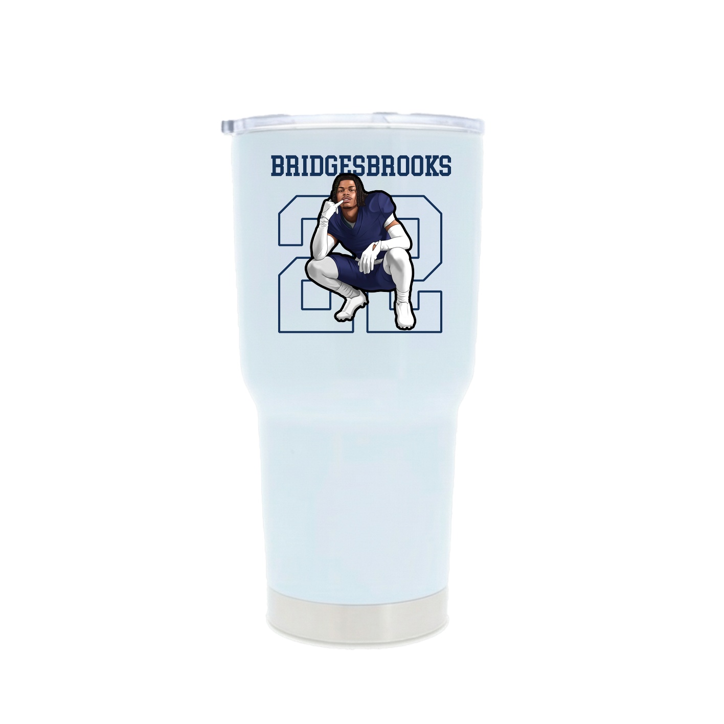 30oz Stainless Steel Tumbler — Shirsey in White