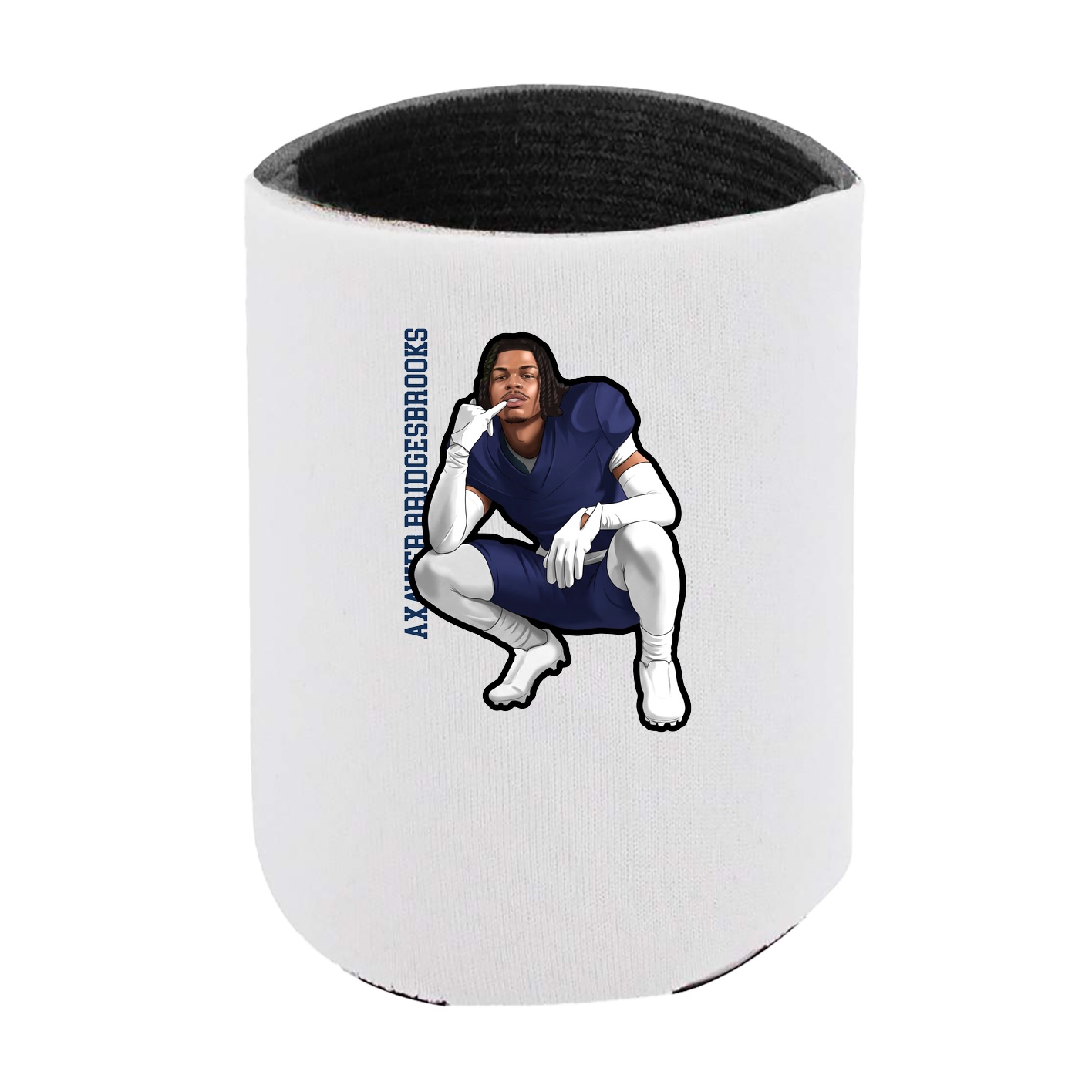 Can Holder — Name Vertical in White