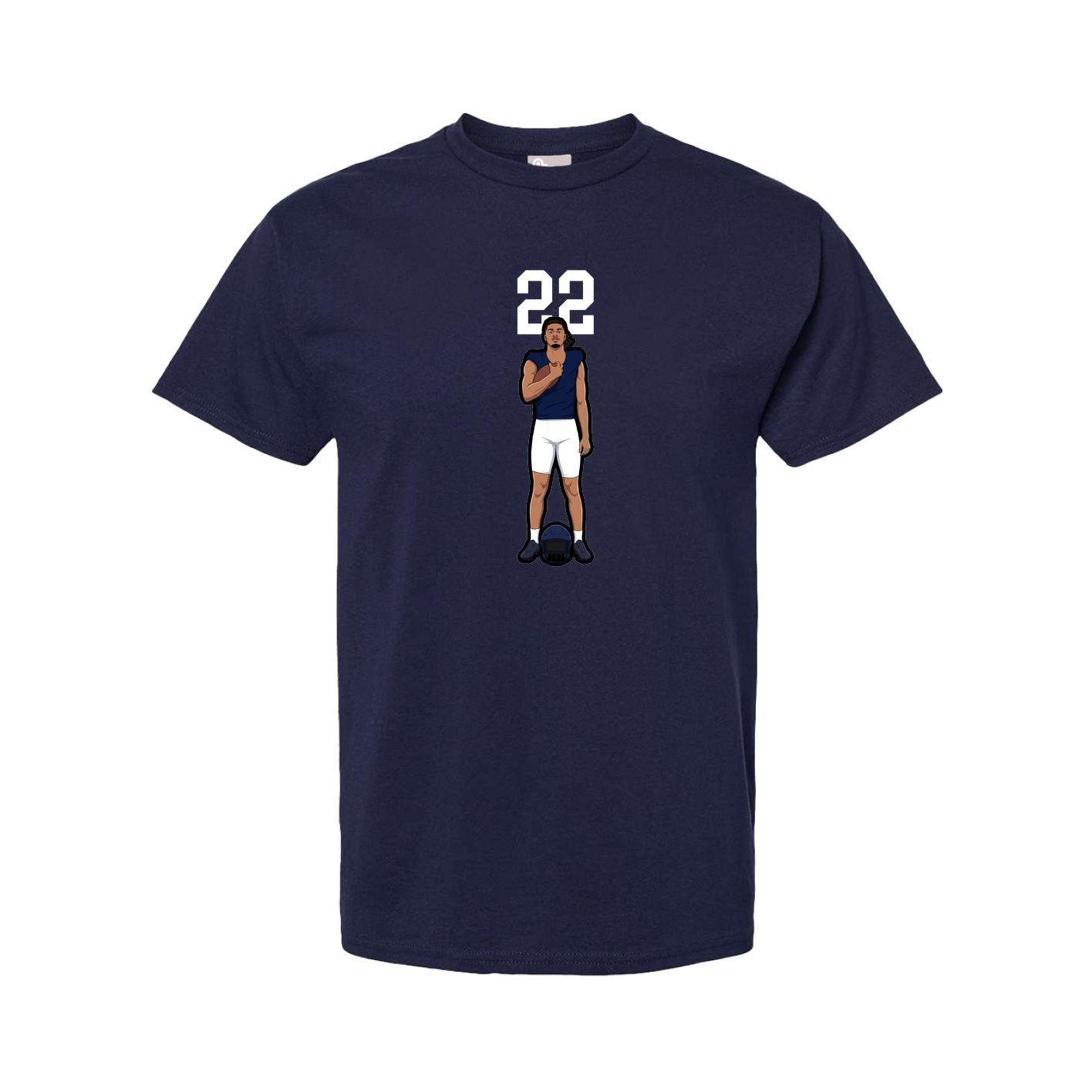Tee — Number Top in Navy