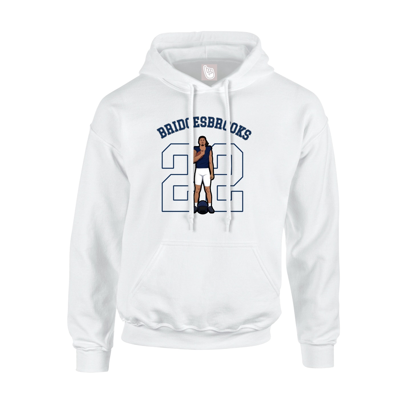 Youth Hoodie — Shirsey Arch in White