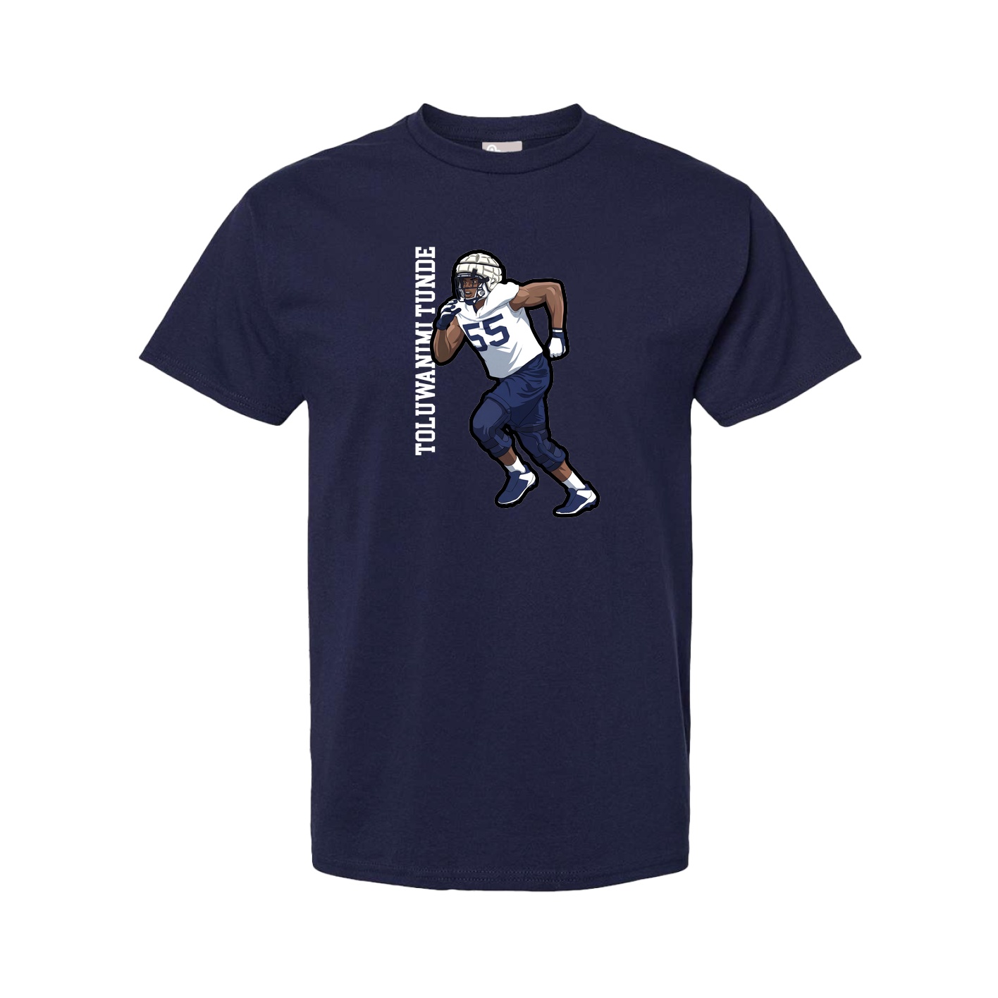 Youth Tee — Name Vertical in Navy