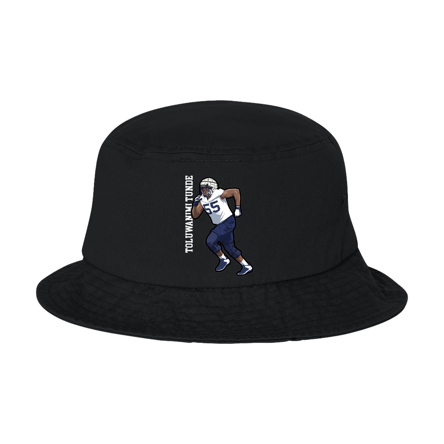 Bucket Cap — Name Vertical in Black