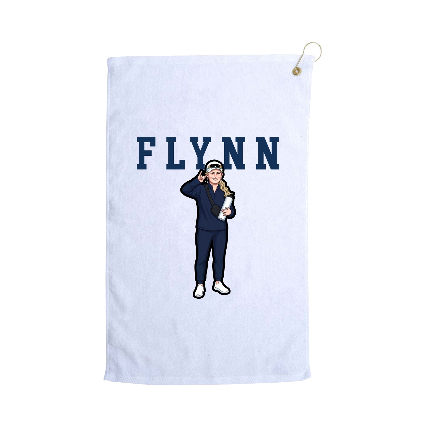 Golf Towel — Shirsey in White