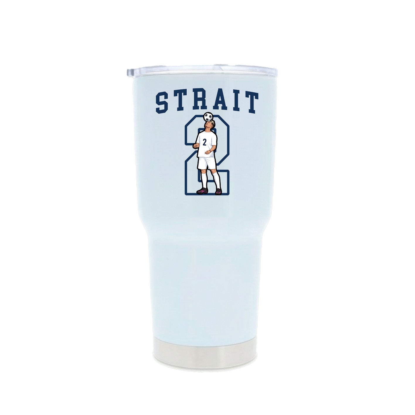 30oz Stainless Steel Tumbler — Shirsey in White