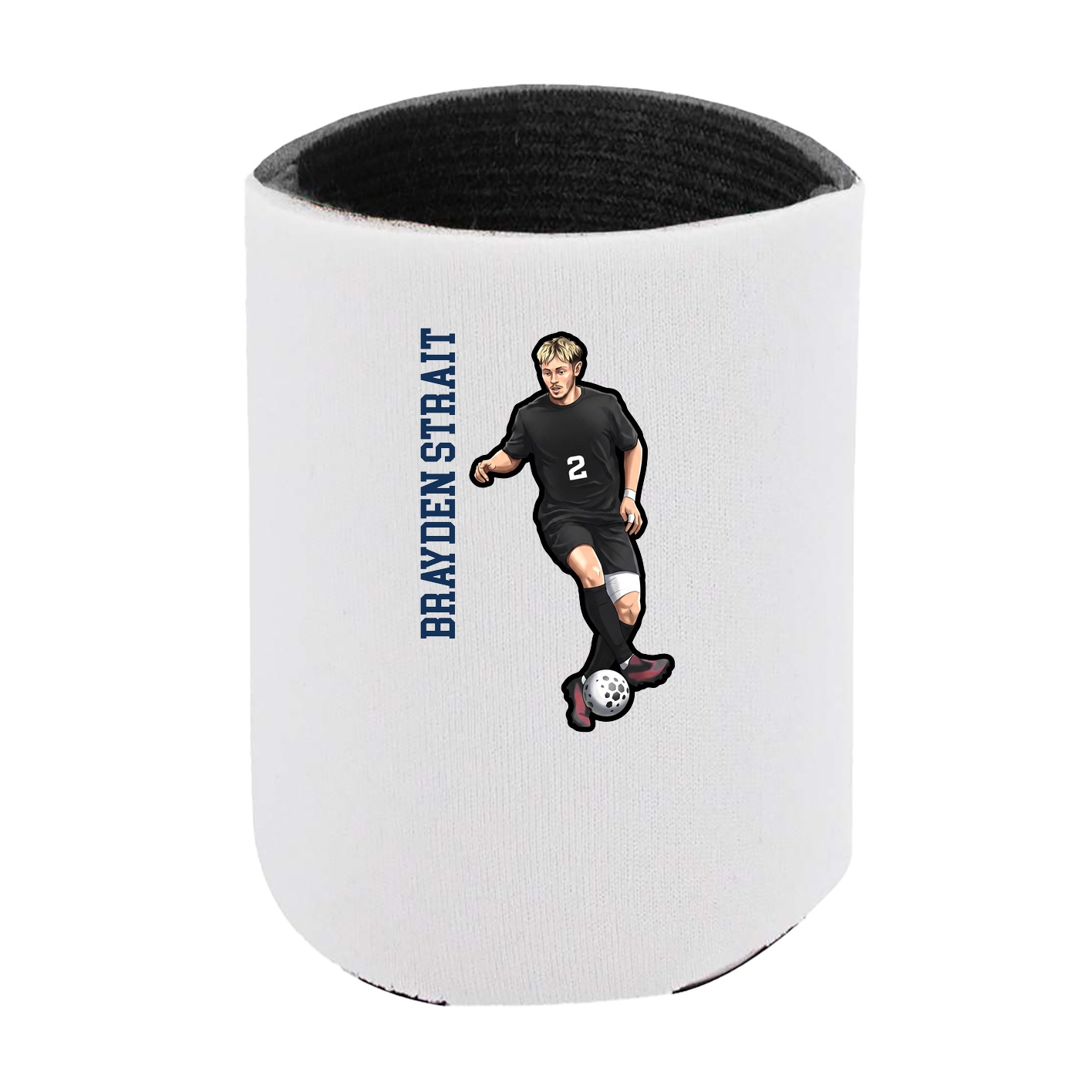 Can Holder — Name Vertical in White