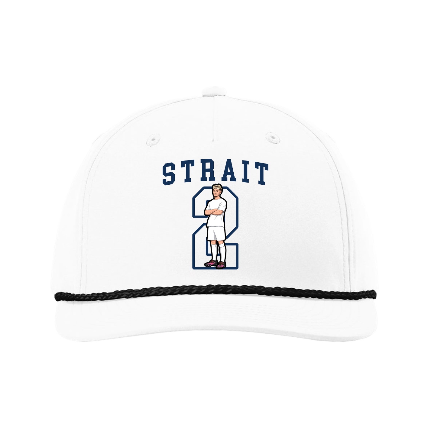 Five-Panel Classic Rope Cap — Shirsey in White