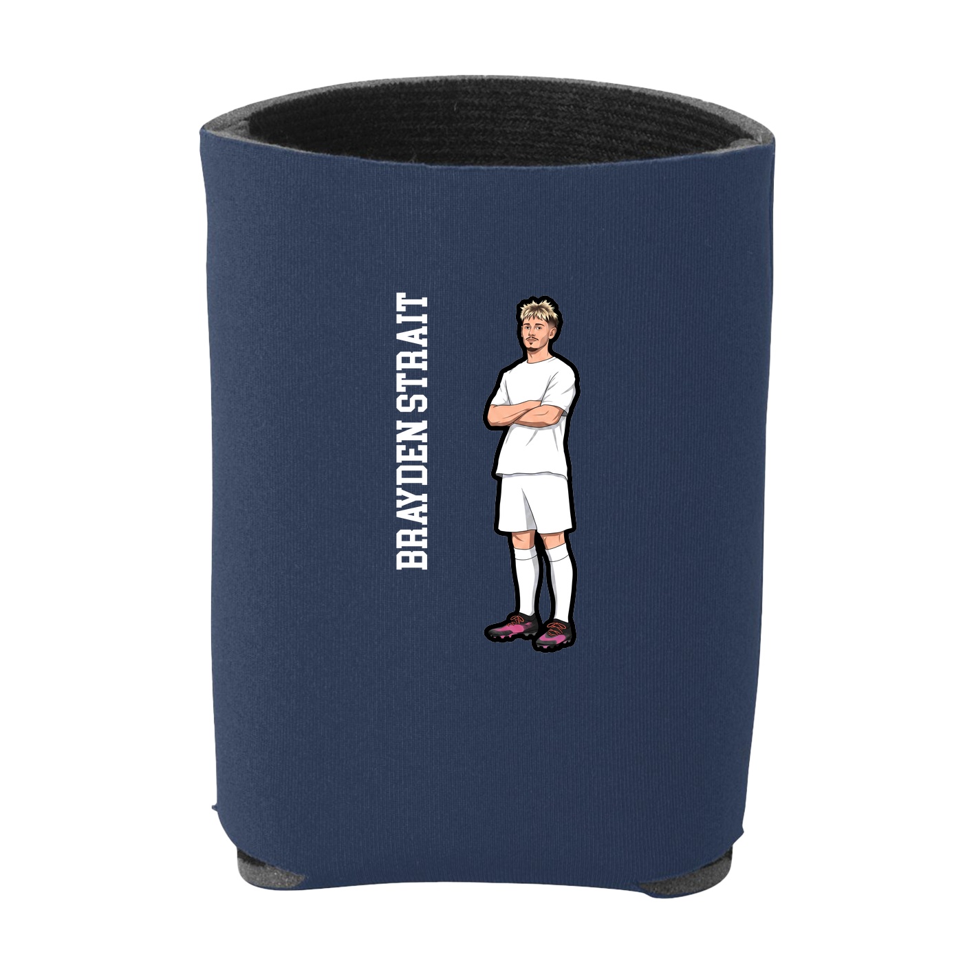 Can Holder — Name Vertical in Navy