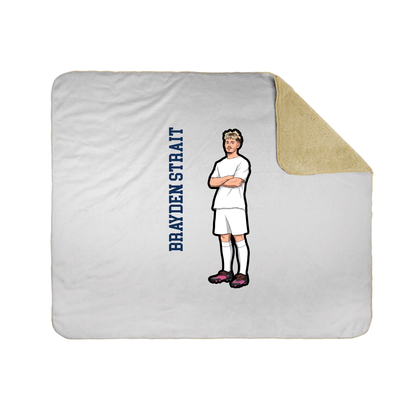 50x60 Sherpa Lined Throw Blanket