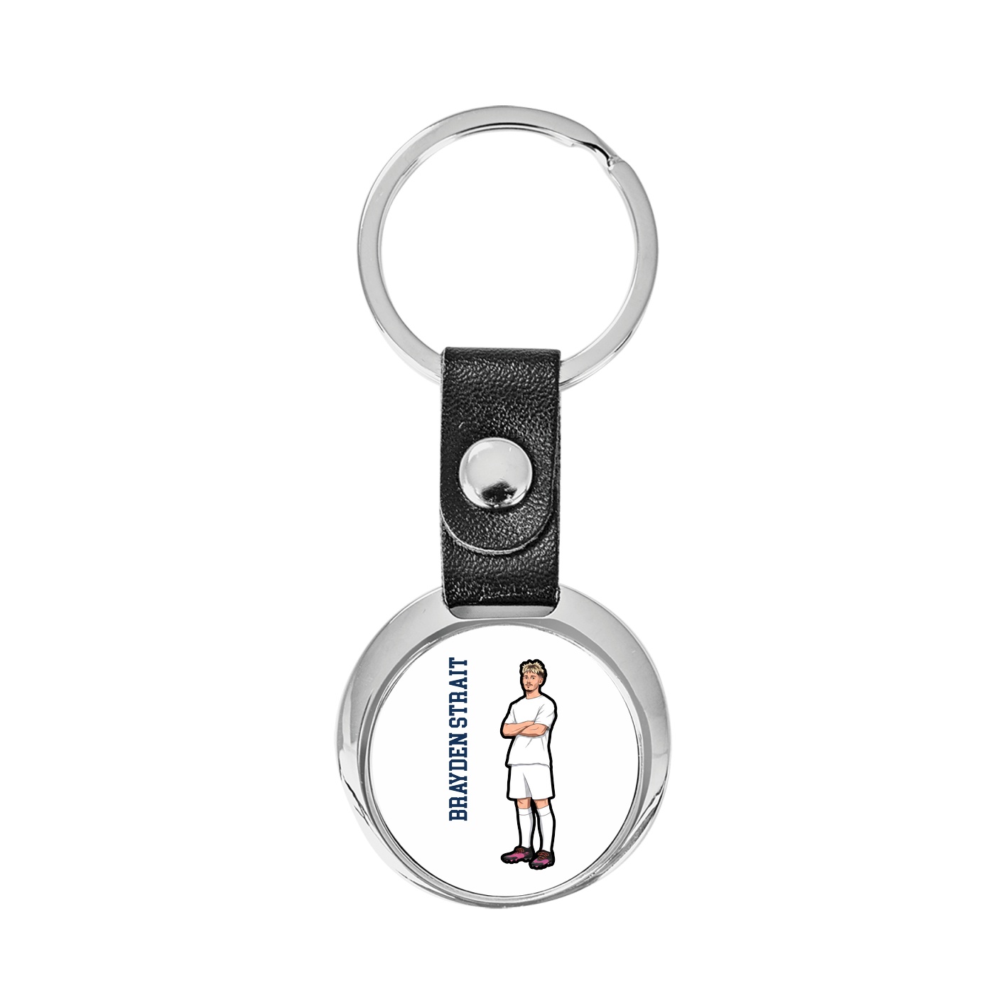 Key Chain — Name Vertical in Classic