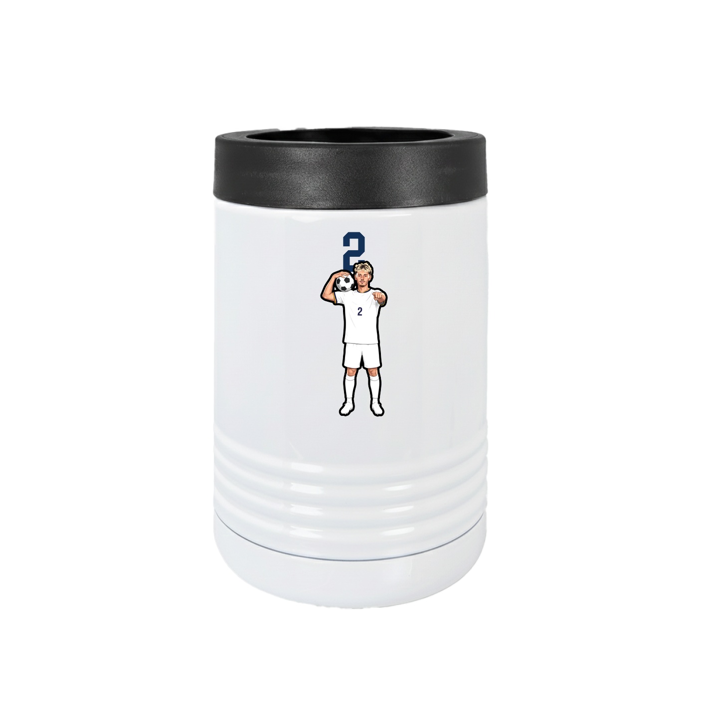 Beverage Holder — Number Top in White