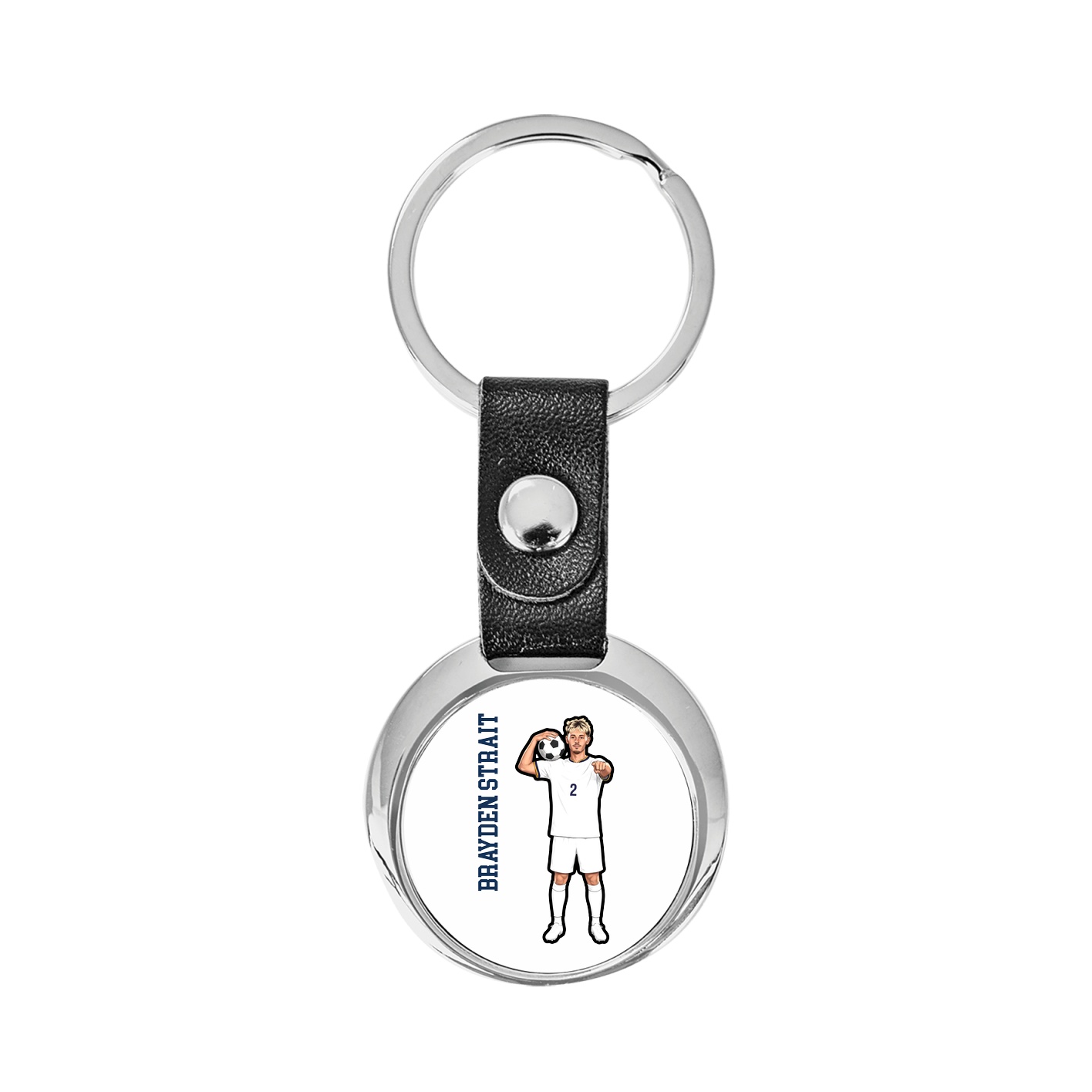 Key Chain — Name Vertical in Classic