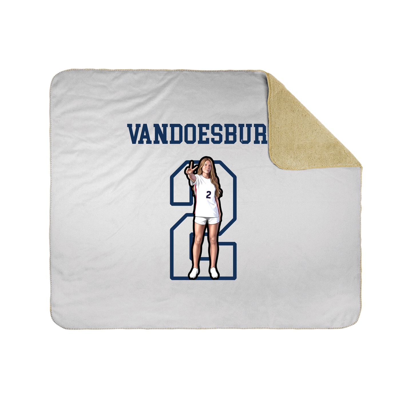 Throw Blanket — Shirsey in White