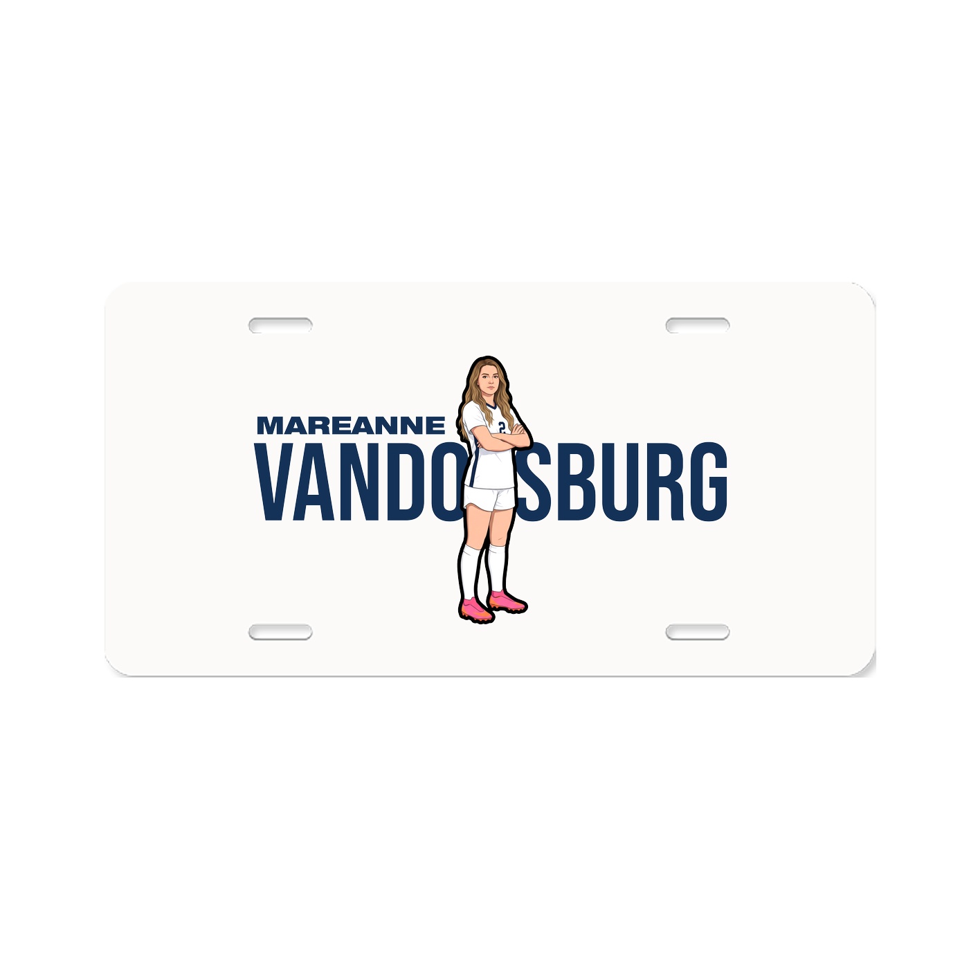 License Plate — Player Name in Classic