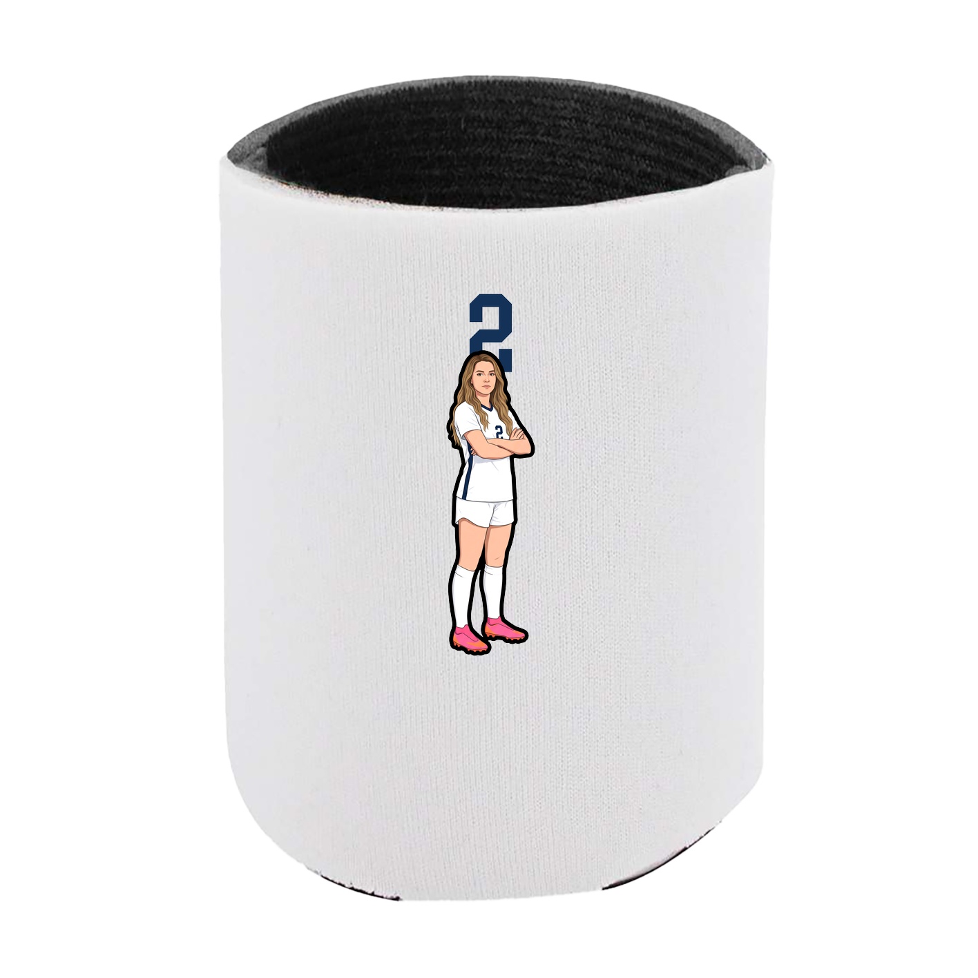 Can Holder — Number Top in White